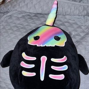Squishmallows Bufinda the Skeleton Narwhal 12" Stuffed Plush